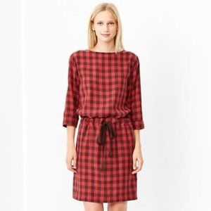Gap Red Checkered Dress S